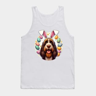 Spinone Italiano Welcomes Easter with Bunny Ears Tank Top